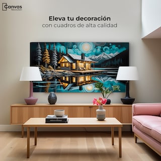 Foto 1 | Foto 1 | Cuadro Decorativo Para Comedor Cabaña En Calma 120x60