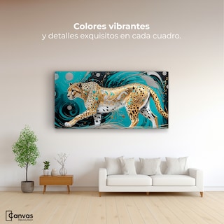 Foto 2 | Foto 2 | Cuadro Decorativo Para Comedor Cheetah Dorado 120x60