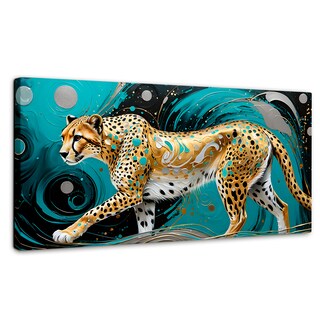 Foto 3 | Foto 3 | Cuadro Decorativo Para Comedor Cheetah Dorado 120x60