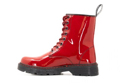 Foto 2 | Foto 2 | Botas Offlander Tipo Militar Piel Charol Rojo