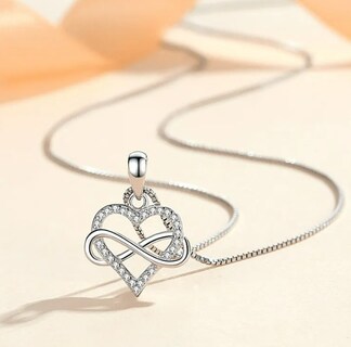 Foto 2 | Foto 2 | Joyería Xtellar Corazón Chapado En Plata 925 - Collar Elegante Para Mujer Con Caja De Regalo
