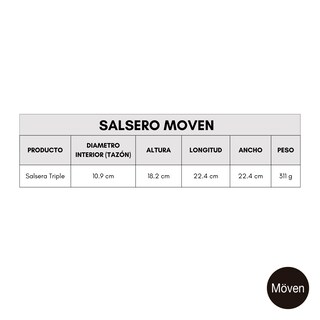 Foto 8 | Foto 8 | Salsera Triple Möven 3 En 1 – Kit De 2 Piezas De Acero Inox
