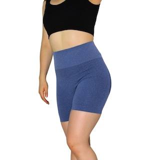 Foto 3 | Foto 3 | Short Deportivo Acanalado Con Push Up Y Cintura Alta Sin Costuras Para Mujer Gda Seamless Yoga Pantalones Cortos Deportivos