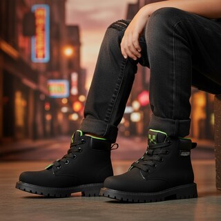Foto 8 | Foto 8 | Bota Botin Minecraft Para Niño Juvenil Gamer Videojuegos Gamuza Casual Comoda Ligera