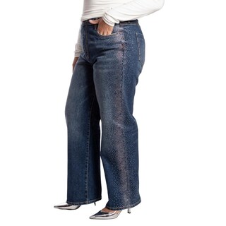 Foto 4 | Foto 4 | Pantalón Wide Leg Curvy Balam Bl7256 Azul Oscuro
