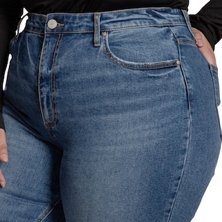 Foto 3 | Foto 3 | Pantalón Straight Curvy Balam Bl7280 Azul