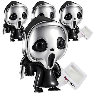 Foto 2 | Foto 2 | Charm Metálico Máscara Plata Mxmgq-004 4 Piezas Plata S925 Chapa Multicolor