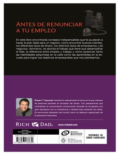Foto 2 | Foto 2 | Libro Antes De Renunciar A Tu Empleo Autor Robert T. Kiyosaki Editorial Debolsillo