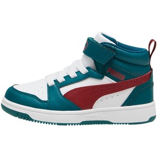 Foto 1 | Foto 1 | Tenis Puma Rebound V6 Mid Ps Para Niños 17 A 21.5. 393832-18 Verde Oscuro
