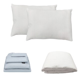 Foto 1 | Foto 1 | Protector Ultra Spring Air King Size + Sábanas Softy Platino + Almohada Frosty 2