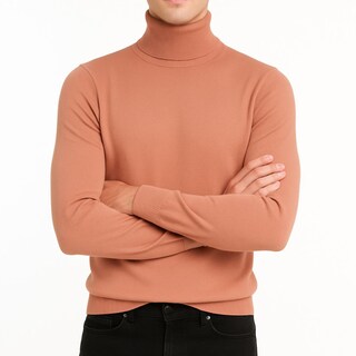 Foto 2 | Foto 2 | Suéter Tejido De Cuello Alto Color Coral Para Hombre Chb Chili Beans Clothing Co.
