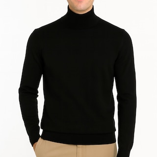 Foto 1 | Foto 1 | Suéter Tejido De Cuello Alto Color Negro Para Hombre Chb Chili Beans Clothing Co.