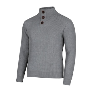 Foto 6 | Foto 6 | Suéter Tejido Cuello Alto Color Gris Con Botones Para Hombre Chb Chili Beans Clothing Co.
