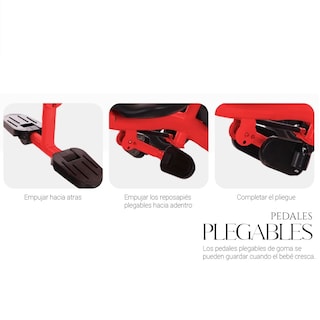 Foto 2 | Foto 2 | Triciclo Tipo Carriola Plegable Eo Safe Imports Esi-22107 Rojo