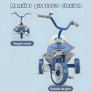 Foto 2 | Foto 2 | Triciclo 3 En 1 Para Niños Bicicleta Equilibro Con Pedales Eo Safe Imports Esi-22105 Azul