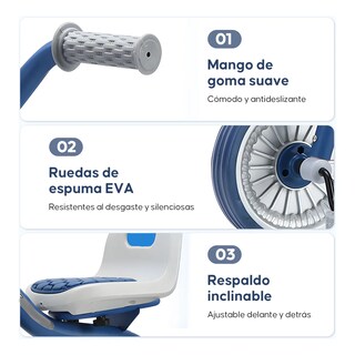 Foto 3 | Foto 3 | Triciclo 3 En 1 Para Niños Bicicleta Equilibro Con Pedales Eo Safe Imports Esi-22105 Azul