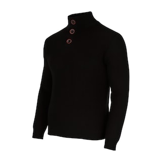 Foto 6 | Foto 6 | Suéter Tejido Cuello Alto Color Negro Con Botones Para Hombre Chb Chili Beans Clothing Co.