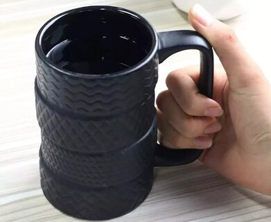 Foto 2 | Foto 2 | Taza de Cerámica Xtellar Diseño de Llantas Apiladas 480 ml