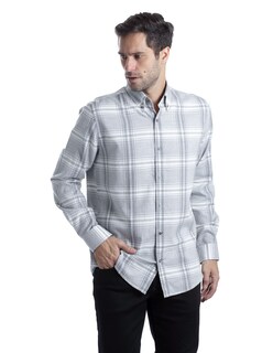Foto 2 | Foto 2 | Camisa Casual de Algodón Kenneth Cole Slim Fit a Cuadros para Hombre