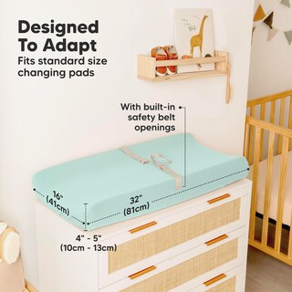 Foto 4 | Foto 4 | Cobertores Para Cambiador De Bebé Keababies Paquete De 2 81x41 Cm Suave Bambú - Venta Internacional.
