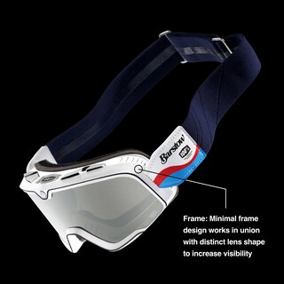 Foto 3 | Foto 3 | Gafas Deportivas Protectoras 100% Barstow Con Lente Espejo Plateado - Venta Internacional.