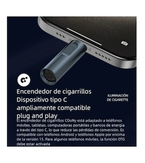 Foto 4 | Foto 4 | Encendedor Eléctrico Para Cargador De Dispositivo Usb Tipo C