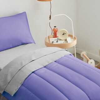 Foto 3 | Foto 3 | Juego De Ropa De Cama Para Niños Pequeños Uozzi 4 Piezas Púrpura Y Gris - Venta Internacional.