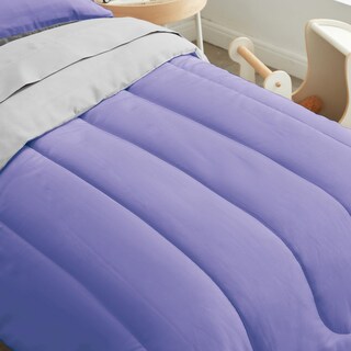 Foto 7 | Foto 7 | Juego De Ropa De Cama Para Niños Pequeños Uozzi 4 Piezas Púrpura Y Gris - Venta Internacional.