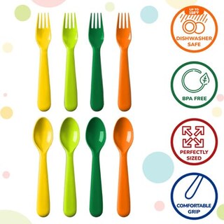 Foto 2 | Foto 2 | Juego De Cubiertos Plaskidy Para Niños Y Niñas De 18 Piezas Libre De Bpa - Venta Internacional.