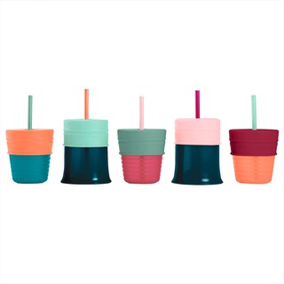 Foto 5 | Foto 5 | Tapa De Vaso Boon Snug Con Popote De Silicona Paquete De 3 Color Rosa - Venta Internacional.
