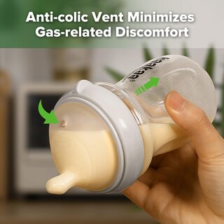 Foto 5 | Foto 5 | Biberón De Vidrio Haakaa Gen.3 Para Bebés Cuello Ancho Libre De Bpa 180 Ml - Venta Internacional.