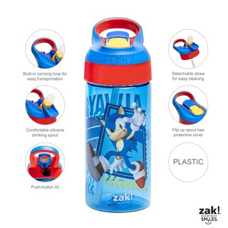 Foto 3 | Foto 3 | Botella Zak Designs Sonic El Erizo Para Niños 520 Ml Pack De 2 - Venta Internacional.