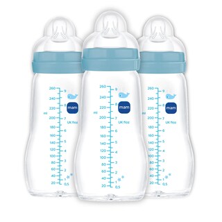 Foto 1 | Foto 1 | Set De 3 Mamaderas De Vidrio Mam Para Bebé 260ml Flujo Medio Sin Bpa - Venta Internacional.