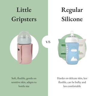 Foto 5 | Foto 5 | Funda Para Biberón Little Gripsters De Neopreno Con Velcro Rosa - Venta Internacional.