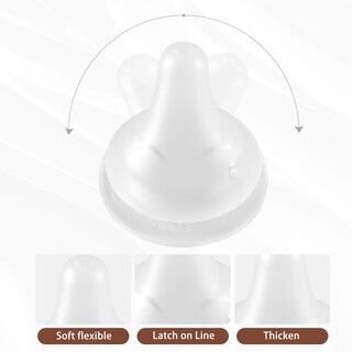Foto 7 | Foto 7 | Biberón De Vidrio Beilastarx Para Bebé 120 Ml Con Tetina De Acero Inoxidable Flujo Lento - Venta Internacional.
