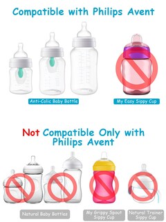 Foto 3 | Foto 3 | Kit De Vasos Con Pajilla Para Niño Xunicute Para Philips Avent 3 Paquetes - Venta Internacional.