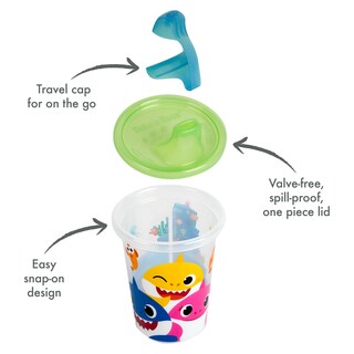Foto 3 | Foto 3 | Vasos Para Bebés ''baby Shark'' The First Years 10 Unidades De 300 Ml - Venta Internacional.