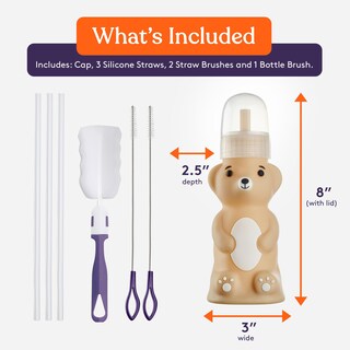 Foto 2 | Foto 2 | Biberón Especial Para Bebés Con Diseño De Oso De Miel Flexible 236 Ml - Venta Internacional.