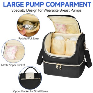 Foto 4 | Foto 4 | Bolsa Térmica Jaffzora Con Paquete De Hielo Impermeable Negra - Venta Internacional.