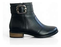 Botines De Piel Para Mujer Cómodos Y Modernos Color Negro Relax 2001