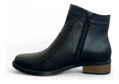 Foto 3 | Foto 3 | Botines De Piel Para Mujer Cómodos Y Modernos Color Negro Relax 2000