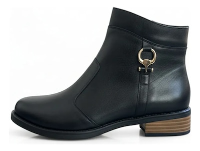 Foto 5 | Foto 5 | Botines De Piel Para Mujer Cómodos Y Modernos Color Negro Relax 2000