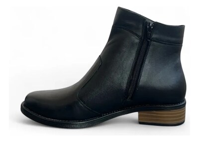 Foto 3 | Foto 3 | Botines De Piel Para Mujer Cómodos Y Modernos Color Negro Relax 2000