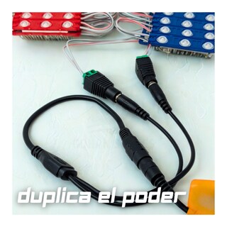 Foto 8 | Foto 8 | 5 Conector Adaptador Alimentacion Doble Plug 1 A 2 Vias Cc Universal 5.5 X 2.5 Doble Entrada Hembra A Salida 2 Macho Convertidor