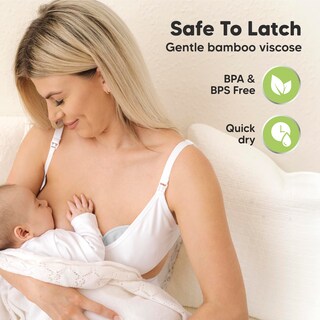 Foto 5 | Foto 5 | Almohadillas De Lactancia Reutilizables Keababies Paquete De 14 Unidades De Bambú 4 Capas 12 Cm - Venta Internacional.