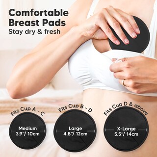 Foto 3 | Foto 3 | Almohadillas Orgánicas Para Lactancia Keababies Paquete De 14 Reutilizables 12 Cm - Venta Internacional.