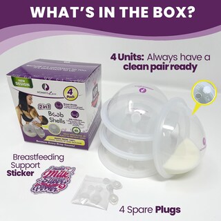 Foto 2 | Foto 2 | Mamaderas Recogeleche Mommyz Love 4 Unidades Con Tapones - Venta Internacional.