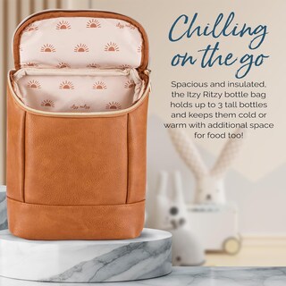 Foto 5 | Foto 5 | Bolsa Isotérmica Para Biberones Itzy Ritzy Cognac Que Sostiene 3 Biberones - Venta Internacional.