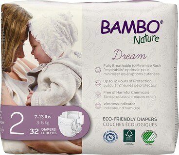 Foto 1 | Foto 1 | Pañales Para Bebé Bambo Nature Talla 2 Paquete De 32 Unidades Ecológicos - Venta Internacional.