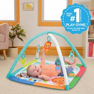Foto 3 | Foto 3 | Gimnasio De Actividades Bright Starts Wild Wiggles Con 5 Juguetes Plegables - Venta Internacional.